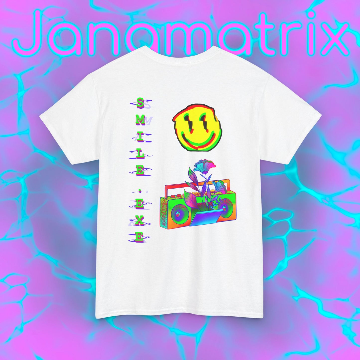 Back Graphic Smile.exe Shirt