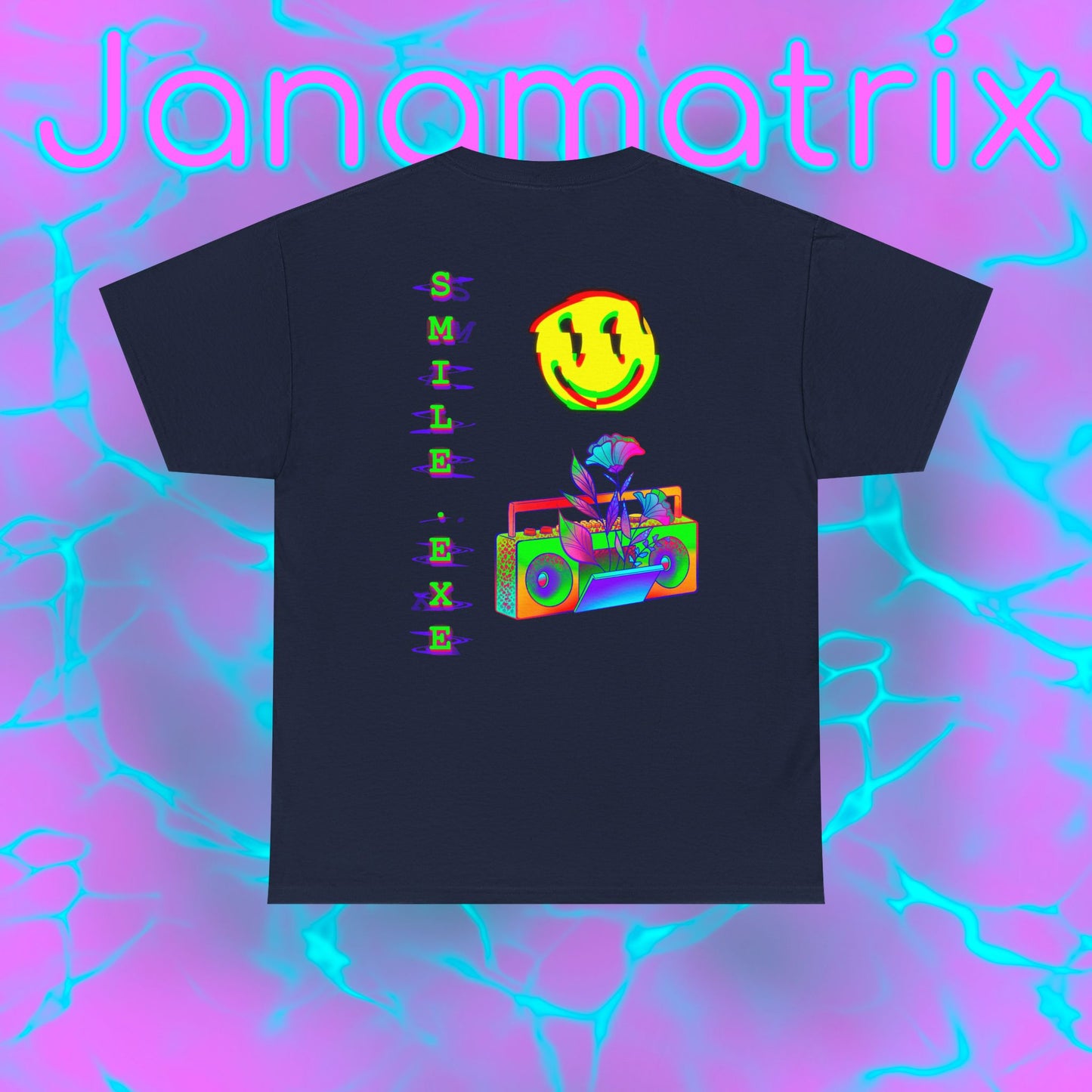 Back Graphic Smile.exe Shirt